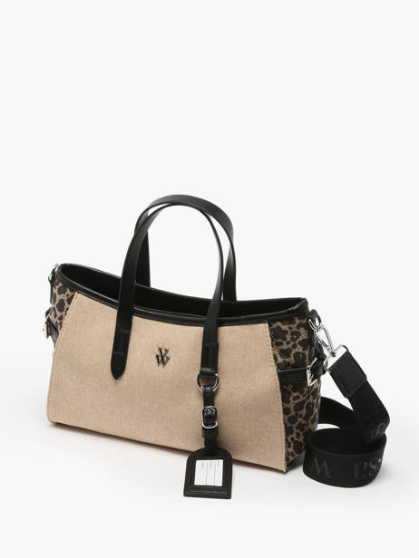 Handtas Leopard Vanessa wu Beige leopard MA0132M ander zicht 2